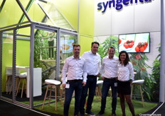 Het Syngenta team, Pieter Stijnen, Rob Gevers, Marcel Vis en Marie Legendre